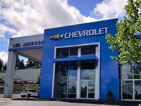 Lee johnson chevrolet - Lee Johnson Auto Family started as one Chevrolet dealership in Kirkland in 1933 and has grown to 8 locations with 10 new and used car dealerships, plus an RV dealership. We have car dealerships in Seattle, Kirkland, Everett, Bothell, Lake Stevens and Monroe, WA to serve you. Our team of 350+ employees work each day to uphold the Lee Johnson ... 